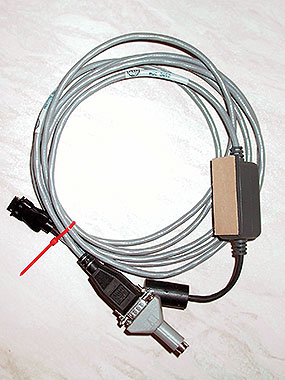 Allen-Bradley PLC-5 1784-PCM5/B Cable.