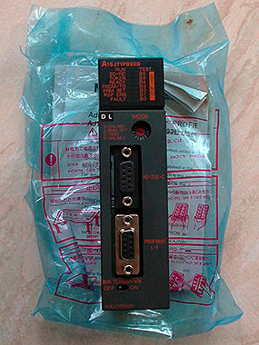 Mitsubishi Melsec PLC A1S-J71PB92D Communication Module.