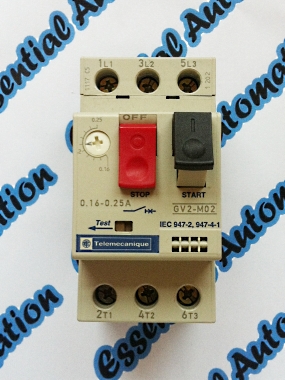Telemecanique / Schneider GV2-M02 Motor circuit breaker / Overload.