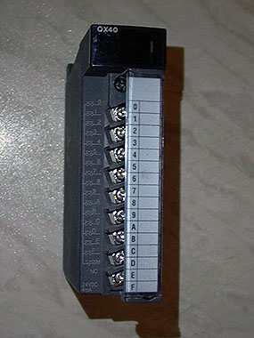 Mitsubishi Melsec PLC QX40 Input Module.