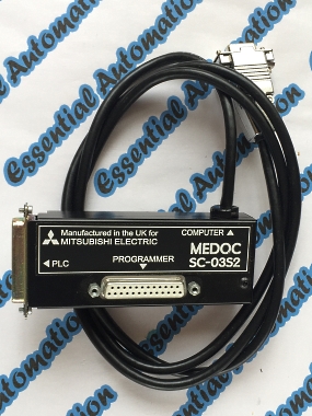 Mitsubishi Melsec SC03-S2 PLC Programming Cable.